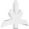 Ekena Millwork Alberta Architectural Grade PVC Gable Bracket, 48"W x 32"H x 4"D x 6"F, 16/12 Pitch GBP048X32X0406ALB00 - alternate 1